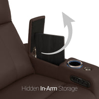Monterey CoolZeroᵀᴹ Italian Leather BACKROW Theater Seating® Single Recliner