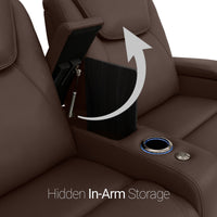 Equinox CoolZeroᵀᴹ Italian Leather Home Theater Seating Single Recliner