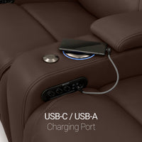 Equinox CoolZeroᵀᴹ Italian Leather Home Theater Seating Single Recliner