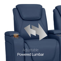 Equinox CoolZeroᵀᴹ Italian Leather Home Theater Seating Single Recliner