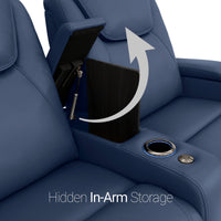 Equinox CoolZeroᵀᴹ Italian Leather Home Theater Seating Single Recliner