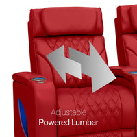 Luminis Zero Gravity Home Theater Seating with Heat & Massage Single Recliner