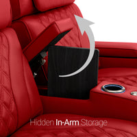 Luminis Zero Gravity Home Theater Seating with Heat & Massage Single Recliner