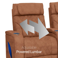 Luminis Zero Gravity Home Theater Seating with Heat & Massage Single Recliner