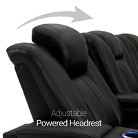 Monaco Italian Leather Home Theater Seating Single Recliner