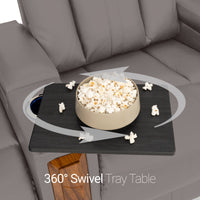 Monaco Italian Leather Home Theater Seating Single Recliner