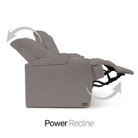 Monaco Italian Leather Home Theater Seating Single Recliner