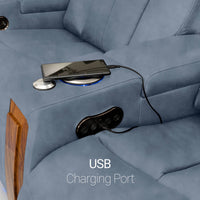 Monaco Italian Leather Home Theater Seating Single Recliner