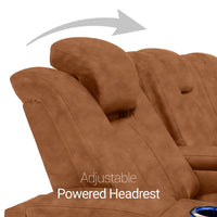 Monaco Italian Leather Home Theater Seating Single Recliner