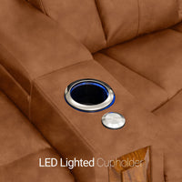 Monaco Italian Leather Home Theater Seating Single Recliner