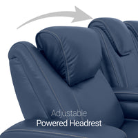 Paladin Italian Leather Heat & Massage Home Theater Seating Single Recliner