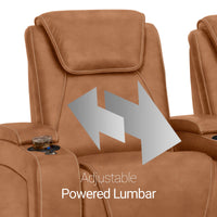Paladin Italian Leather Heat & Massage Home Theater Seating Single Recliner