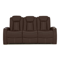 Seatcraft Omega Sofa Leather Gel, Powered Headrest, Power Recline, Black or Brown