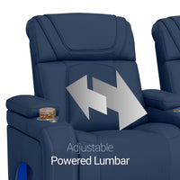 Caliente Zero Gravity Home Theater Seating with Heat & Massage Single Recliner