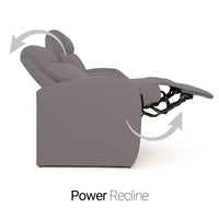 Rialto BACKROW Theater Seating®, Power Recline, Italian Leather, Single Recliner