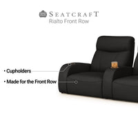 Rialto Italian Leather FRONTROW Theater Seating® Single Recliner