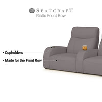 Rialto Italian Leather FRONTROW Theater Seating® Single Recliner