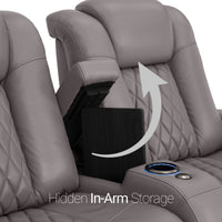 Diamante CoolZeroᵀᴹ Italian Leather Home Theater Seating Single Recliner