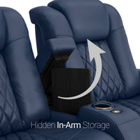 Diamante CoolZeroᵀᴹ Italian Leather Home Theater Seating Single Recliner