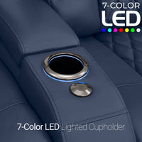 Diamante CoolZeroᵀᴹ Italian Leather Home Theater Seating Single Recliner