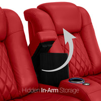 Diamante CoolZeroᵀᴹ Italian Leather Home Theater Seating Single Recliner