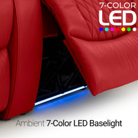 Diamante CoolZeroᵀᴹ Italian Leather Home Theater Seating Single Recliner