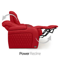 Diamante CoolZeroᵀᴹ Italian Leather Home Theater Seating Single Recliner