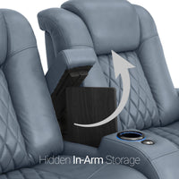 Diamante CoolZeroᵀᴹ Italian Leather Home Theater Seating Single Recliner