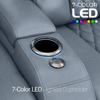 Diamante CoolZeroᵀᴹ Italian Leather Home Theater Seating Single Recliner
