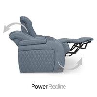 Diamante CoolZeroᵀᴹ Italian Leather Home Theater Seating Single Recliner