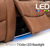 Diamante CoolZeroᵀᴹ Italian Leather Home Theater Seating Single Recliner