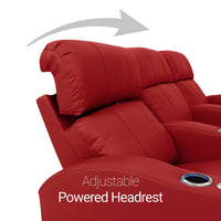Napa Italian Leather Spacesaver Home Theater Seating Single Recliner