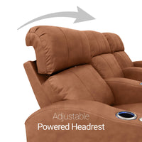 Napa Italian Leather Spacesaver Home Theater Seating Single Recliner