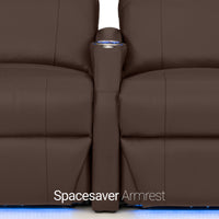 Sienna Italian Leather Spacesaver Home Theater Seating Single Recliner