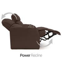 Sienna Italian Leather Spacesaver Home Theater Seating Single Recliner