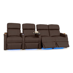 Sienna Italian Leather Spacesaver Home Theater Seating