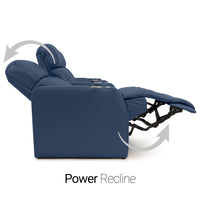 Sienna Italian Leather Spacesaver Home Theater Seating Single Recliner