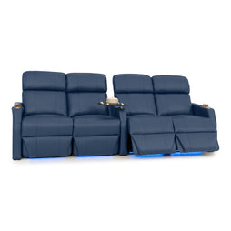 Sienna Italian Leather Spacesaver Home Theater Seating