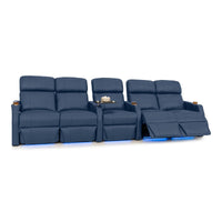 Sienna Italian Leather Spacesaver Home Theater Seating