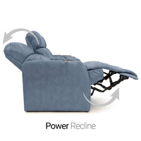 Sienna Italian Leather Spacesaver Home Theater Seating Single Recliner