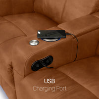 Venetian Italian Leather Home Theater Seating Single Recliner