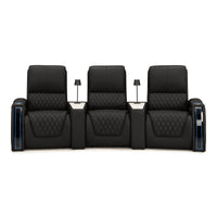 Apex CoolZeroᵀᴹ Wedge Console Italian Leather Home Theater Seats