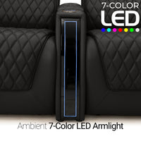 Apex CoolZeroᵀᴹ Wedge Console Italian Leather Home Theater Seats