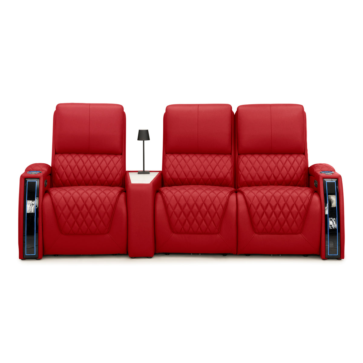 Apex CoolZeroᵀᴹ Wedge Console Italian Leather Home Theater Seats