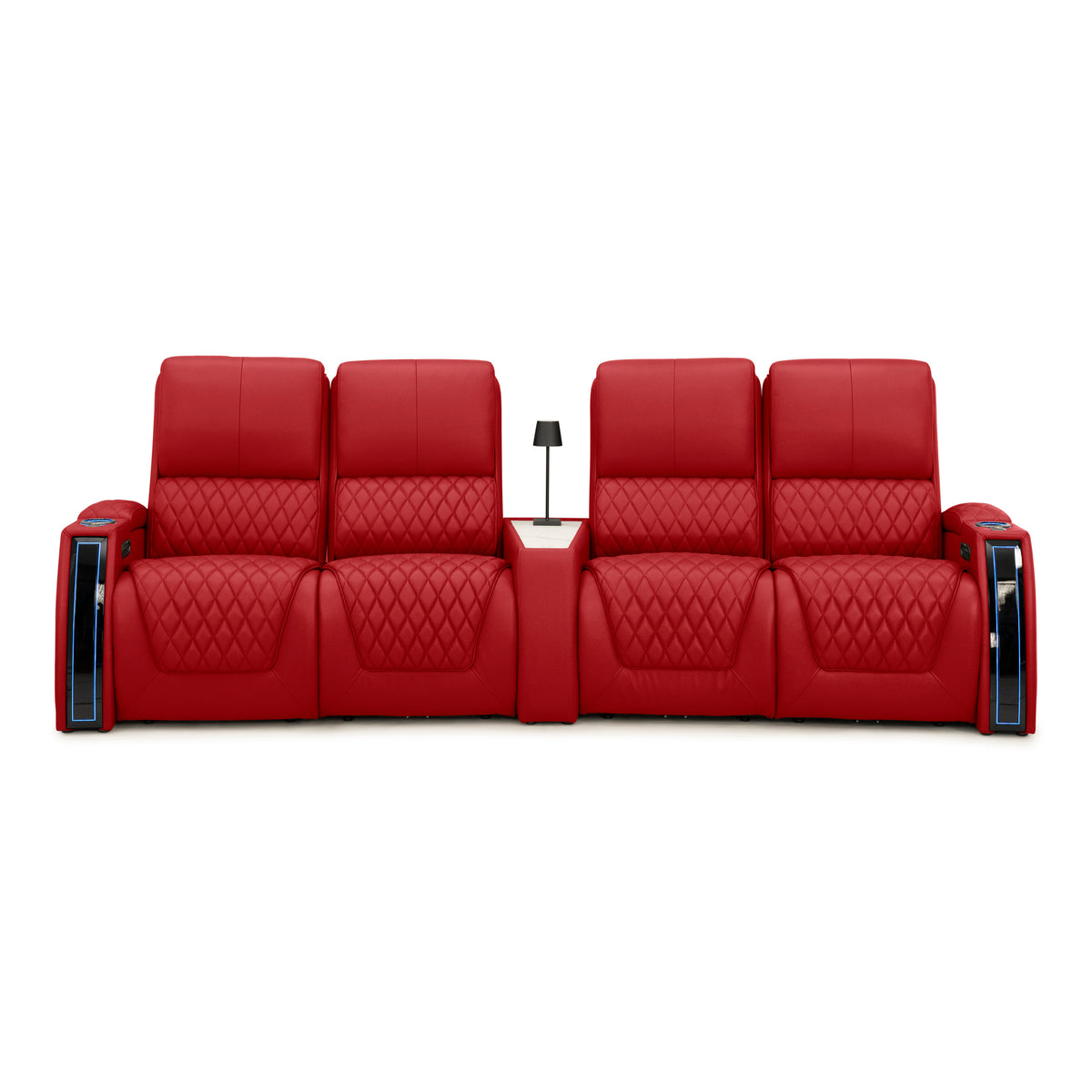 Apex CoolZeroᵀᴹ Wedge Console Italian Leather Home Theater Seats