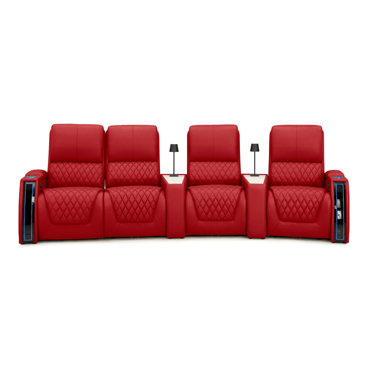 Apex CoolZeroᵀᴹ Wedge Console Italian Leather Home Theater Seats