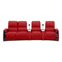 Apex CoolZeroᵀᴹ Wedge Console Italian Leather Home Theater Seats