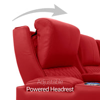 Apex CoolZeroᵀᴹ Wedge Console Italian Leather Home Theater Seats