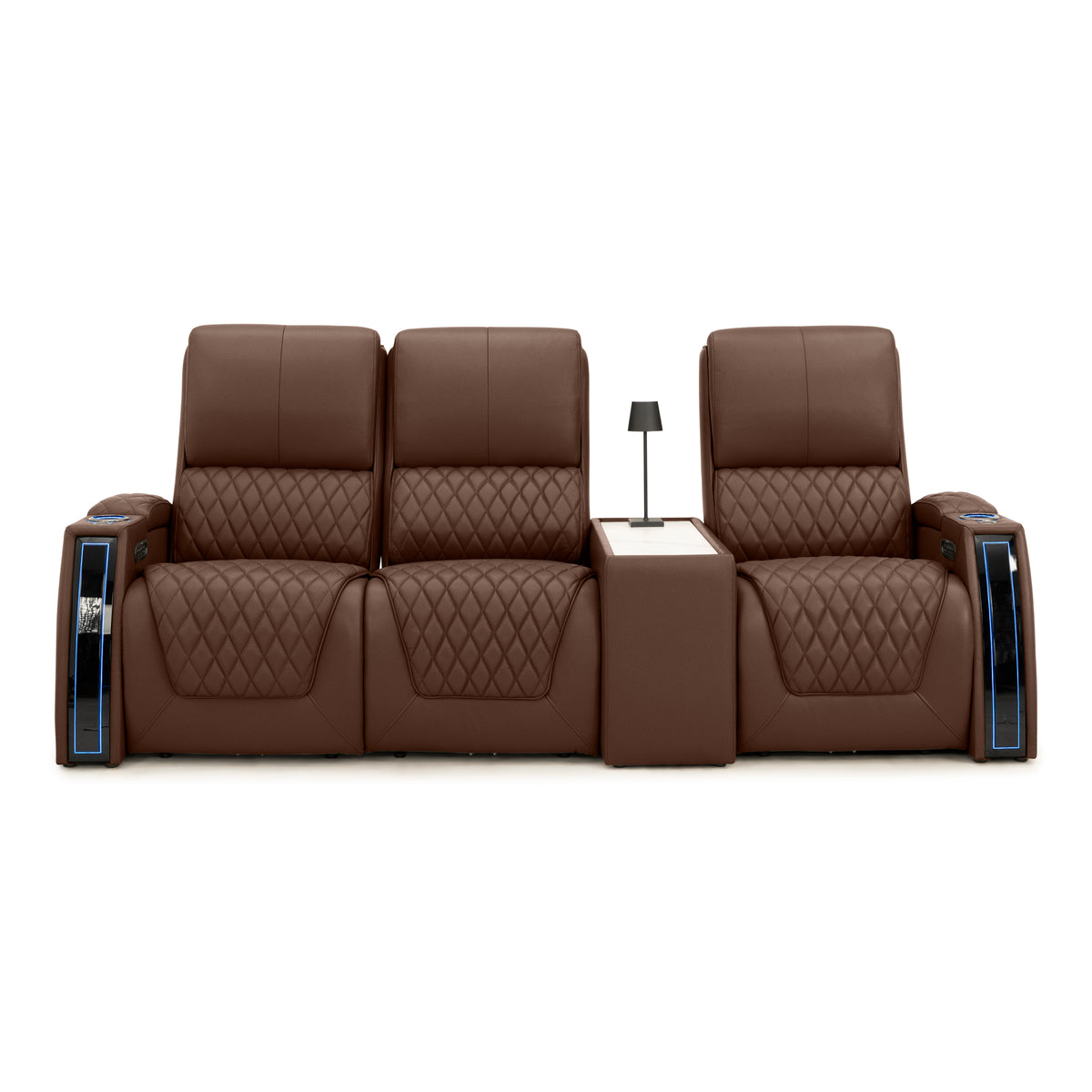Apex CoolZeroᵀᴹ Console Table Italian Leather Home Theater Seats