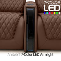 Apex CoolZeroᵀᴹ Console Table Italian Leather Home Theater Seats